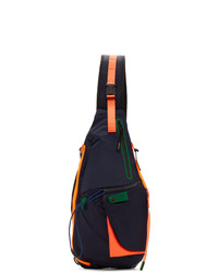 Master-piece Co Navy Game Neon Sling Backpack