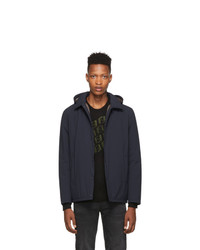 Herno Navy Packable Coaches Jacket
