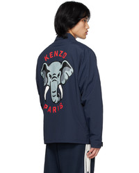 Kenzo Navy Paris Elephant Coach Jacket