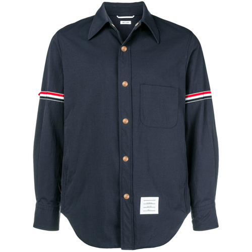 Thom Browne Solid Nylon Armband Shirt Jacket, $775 | farfetch.com ...