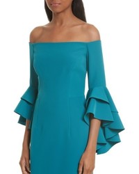 Milly Selena Off The Shoulder Midi Dress