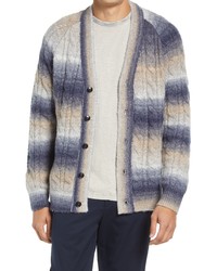 Ted Baker London Pitchh Ombre Wool Blend Cable Cardigan