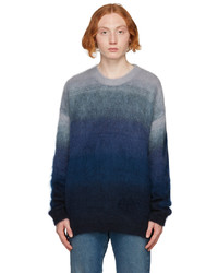 Off-White Blue Diag Brushed Sweater