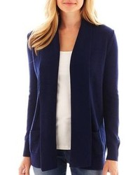 jcpenney Ana Long Sleeve Open Cardigan