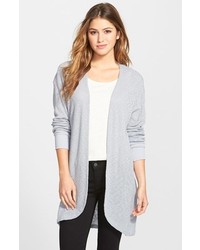 Bobeau Long Open Front Cardigan