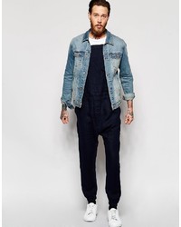 Asos Brand Overalls In Textured Fabric