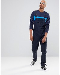 Asos Overalls With Pocket Details In Navy