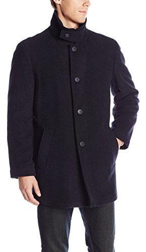 Calvin Klein Coleman 34 Inch Overcoat With Knit Bib, $43 | Amazon.com ...
