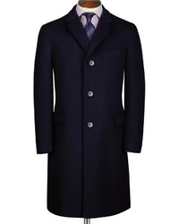 Hugo Boss Dark Blue Wool Cashmere The Stratus5 Overcoat | Where to buy ...