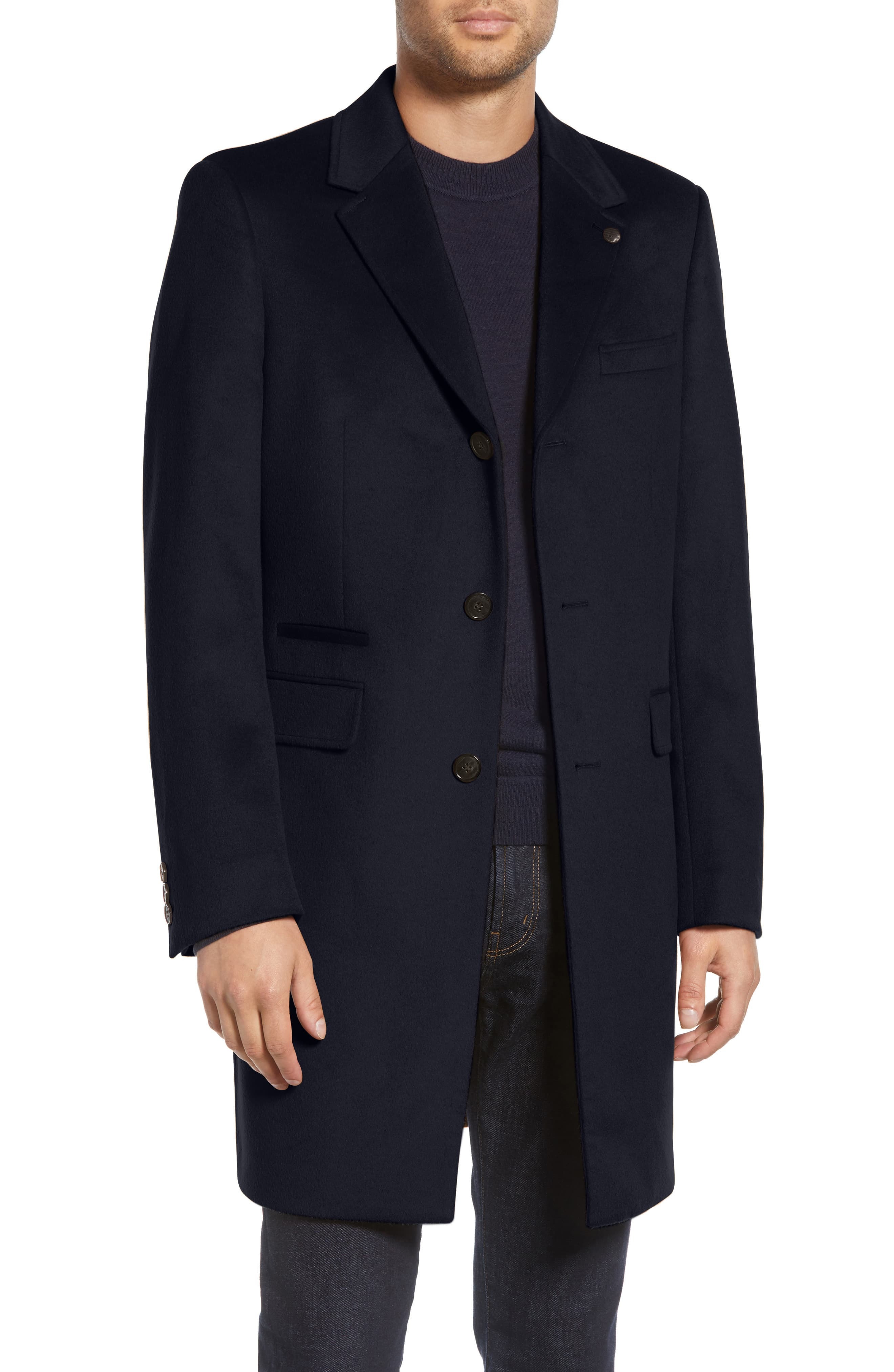 Ted Baker London Danez Slim Fit Wool Overcoat, $296 | Nordstrom | Lookastic