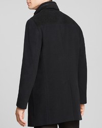 Armani Collezioni Double Breasted Wool Blend Coat