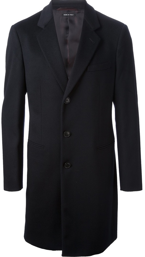 Giorgio Armani Buttoned Coat | Where to buy & how to wear
