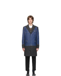 Junya Watanabe Indigo Levis Edition Denim And Wool Selvedge Coat