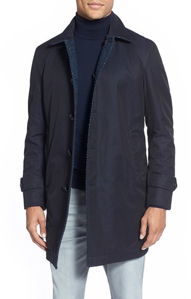 J Press York Street Reversible Wool Cotton Single Breasted Coat, $695 ...