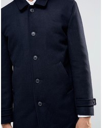 Minimum Jenkins Wool Overcoat With Collar And Quilted Lining