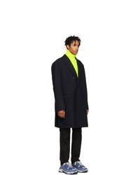 Balenciaga Navy Double Breasted Coat