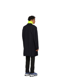 Balenciaga Navy Double Breasted Coat