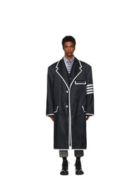 Thom Browne Navy Oversized 4 Bar Coat