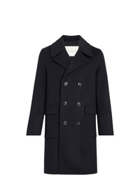 MACKINTOSH Navy Wool Cashmere Long Pea Coat Gm 051f