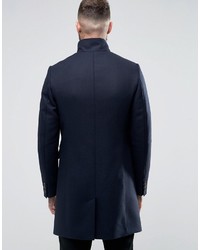 Ted Baker Overcoat With Funnel Neck