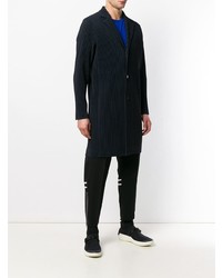 Pleats Please By Issey Miyake Ribbed Style Long Jacket