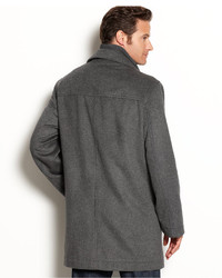 Nautica Solid Single Breasted Over Coat