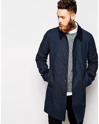Asos Trench Coat With Contrast Collar And Cuff
