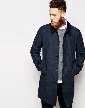 mens navy long coat