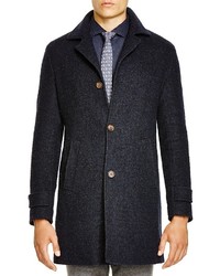 Eleventy Wool Boucl Overcoat