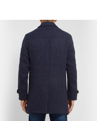 Oliver Spencer Woven Wool Overcoat
