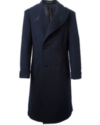 Yohji Yamamoto Shawl Collar Double Breasted Coat