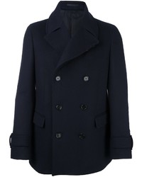 Z Zegna Double Breasted High Neck Coat