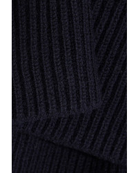Stella McCartney Oversized Ribbed Wool Sweater Midnight Blue