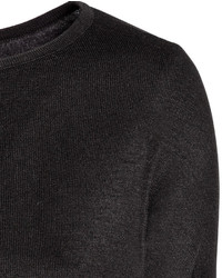 H&M Oversized Sweater Light Beigeburnout Pattern Ladies