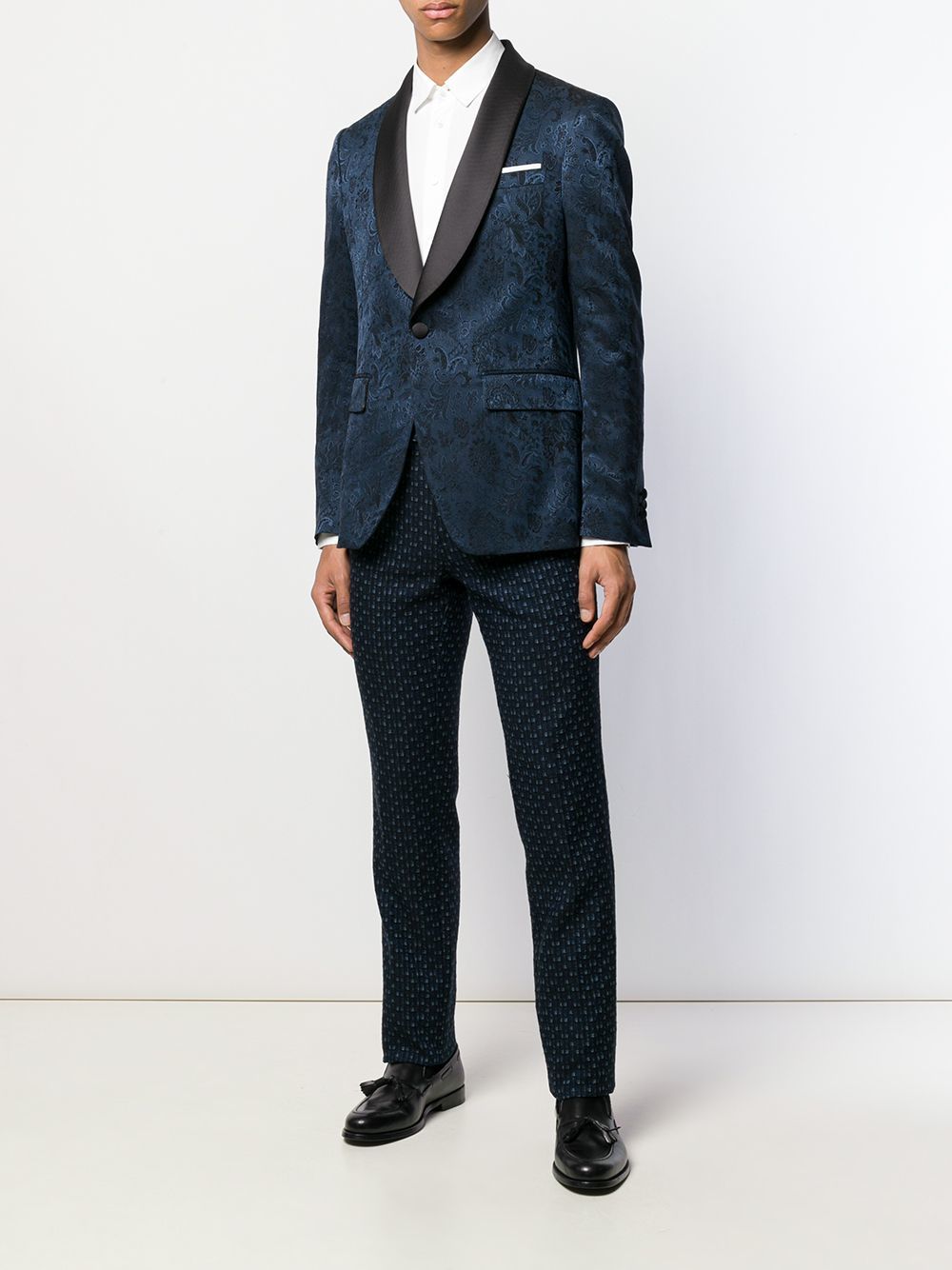 Etro Jacquard Tuxedo Blazer, $1,890 | farfetch.com | Lookastic