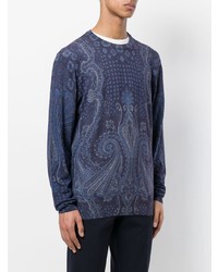 Etro Mixed Paisley Print Sweater