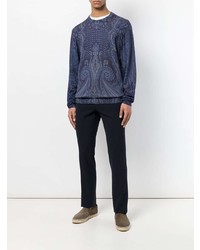 Etro Mixed Paisley Print Sweater