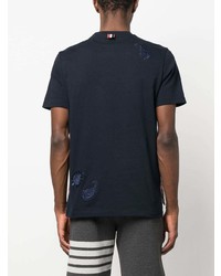 Thom Browne Paisley Embroidery T Shirt