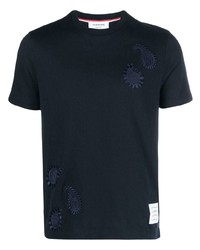 Thom Browne Paisley Embroidery T Shirt