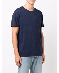 Etro Paisley Print Cotton T Shirt