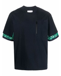 Sacai Paisley Print Panel T Shirt