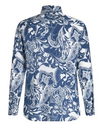 Etro Paisley Print Linen Shirt