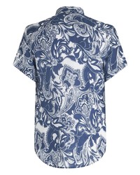 Etro Paisley Print Linen Shirt