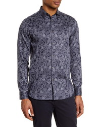 Ted Baker London Forsure Slim Fit Paisley Button Up Shirt