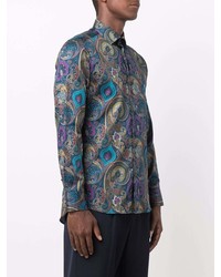 Etro Paisley Print Cotton Shirt