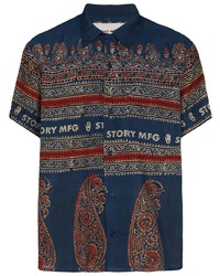 Story Mfg. Paisley Print Cotton Shirt