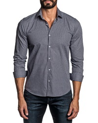Jared Lang Regular Fit Paisley Button Up Shirt