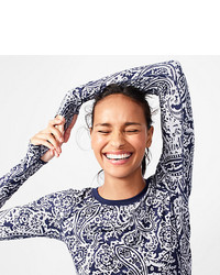 New Balance For Jcrew In Transit Long Sleeve T Shirt In Paisley