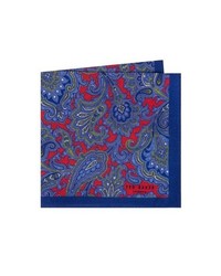 Ted Baker London Paisley Wool Pocket Square