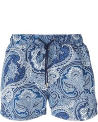 Etro Floral Paisley Print Swim Shorts
